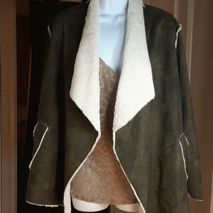 Naked Zebra Faux Suede Jacket